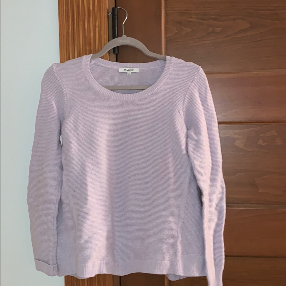 Madewell lavender knit sweater